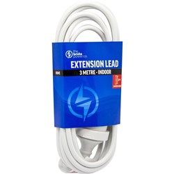 The Brute Power Co. Extension Lead 3 Metre White